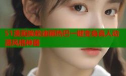 51漫画换脸迪丽热巴一键变身真人动漫风格神器